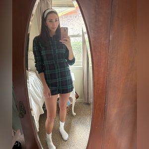 Old Navy Tall Fleece Pajama Romper size Medium